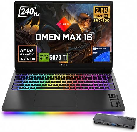 HP OMEN MAX 16 Gaming Laptop | Ultra 9, 32GB RAM, 2TB SSD, RTX 5090 24GB