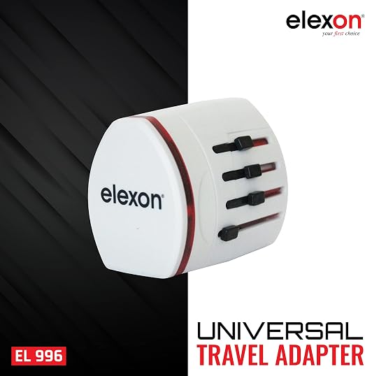 Elexon Universal Travel Adapter – UK | US | Europe | 150 Countries
