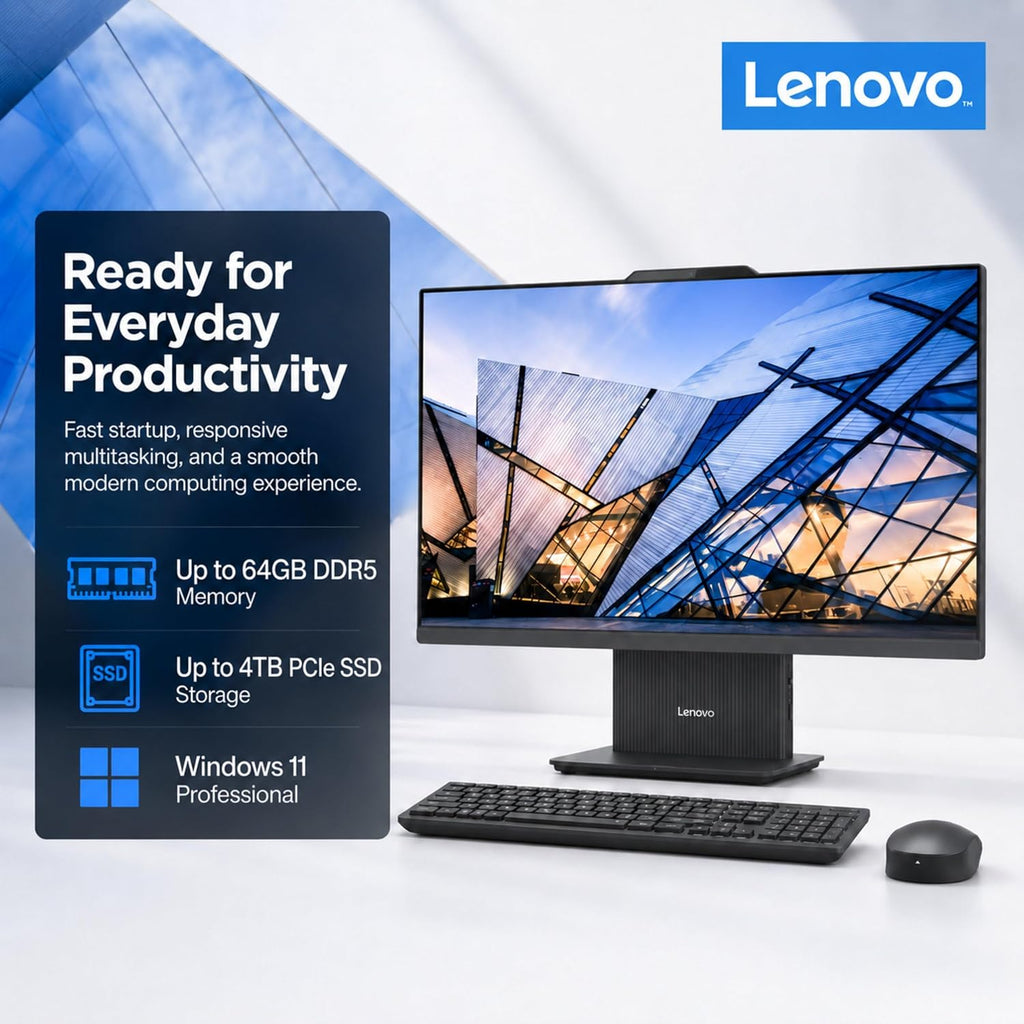 Lenovo IdeaCentre 27-inch All-in-One Core i7 13th Gen, 8GB RAM, 512GB SSD, Non-Touch