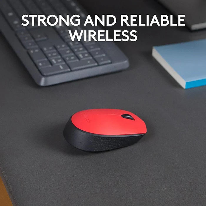 Logitech M171 Wireless Mouse - Red