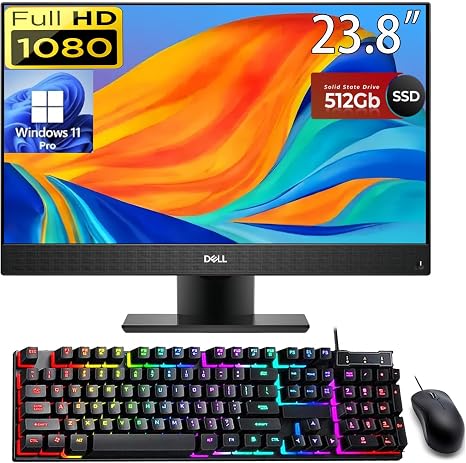 Dell OptiPlex 7480 All-in-One | Core i5 10th Gen | 8GB RAM | 256GB SSD | Touchscreen