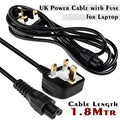 Computer Power Cable (3-Pin, White Fuse)