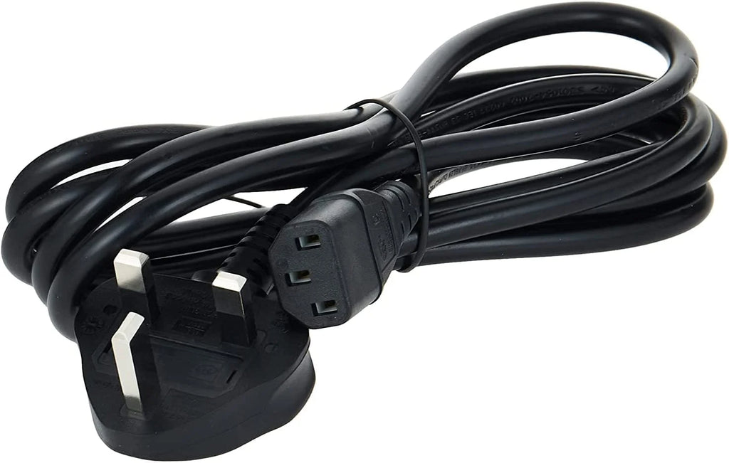 Computer Power Cable (3-Pin, White Fuse)