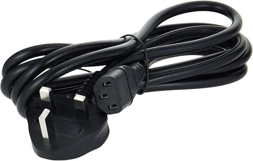 Computer Power Cable (3-Pin, White Fuse)