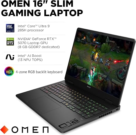 Brand New HP Omen 16″ – Core Ultra 9, 32GB RAM, 1TB SSD, RTX 5070 8GB