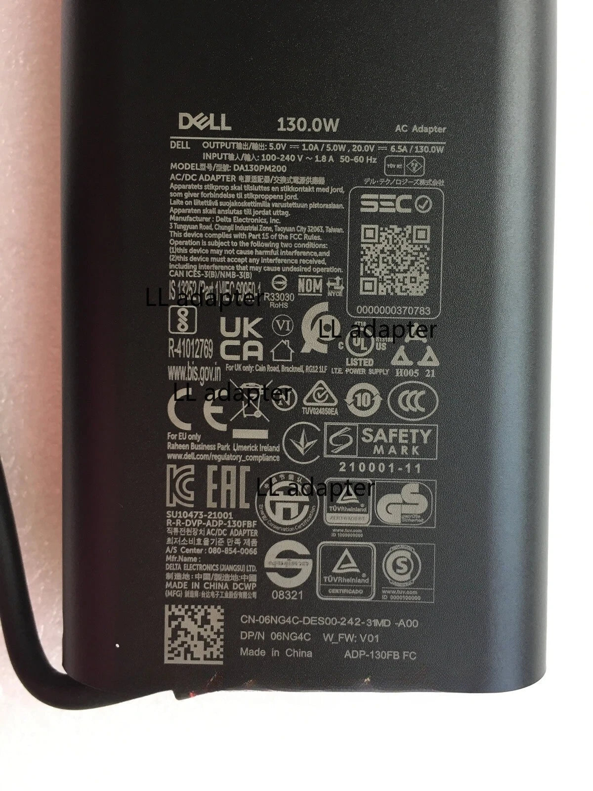 Ex-UK Dell Type-C 130W Charger