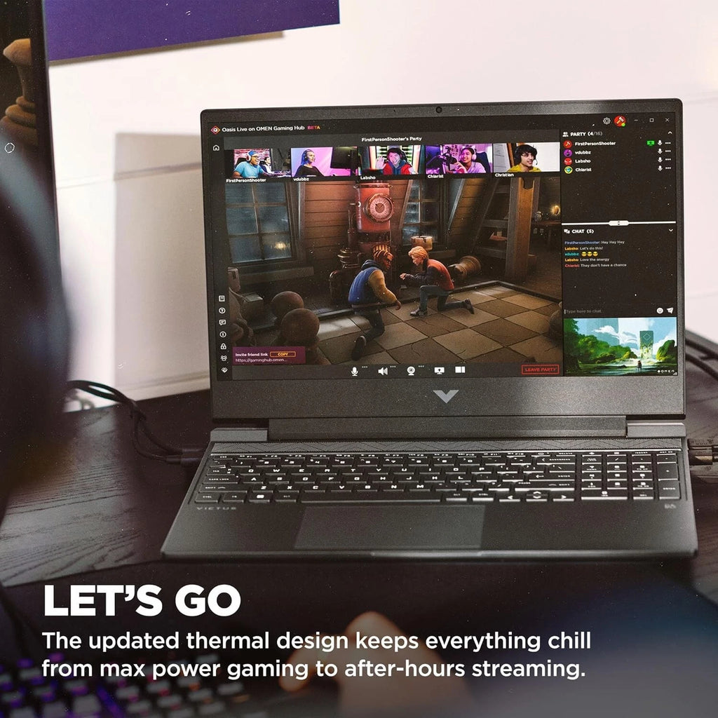 HP Victus 15 Gaming Laptop – Core i5-13420H, 16GB RAM, 512GB SSD, RTX 3050 6GB