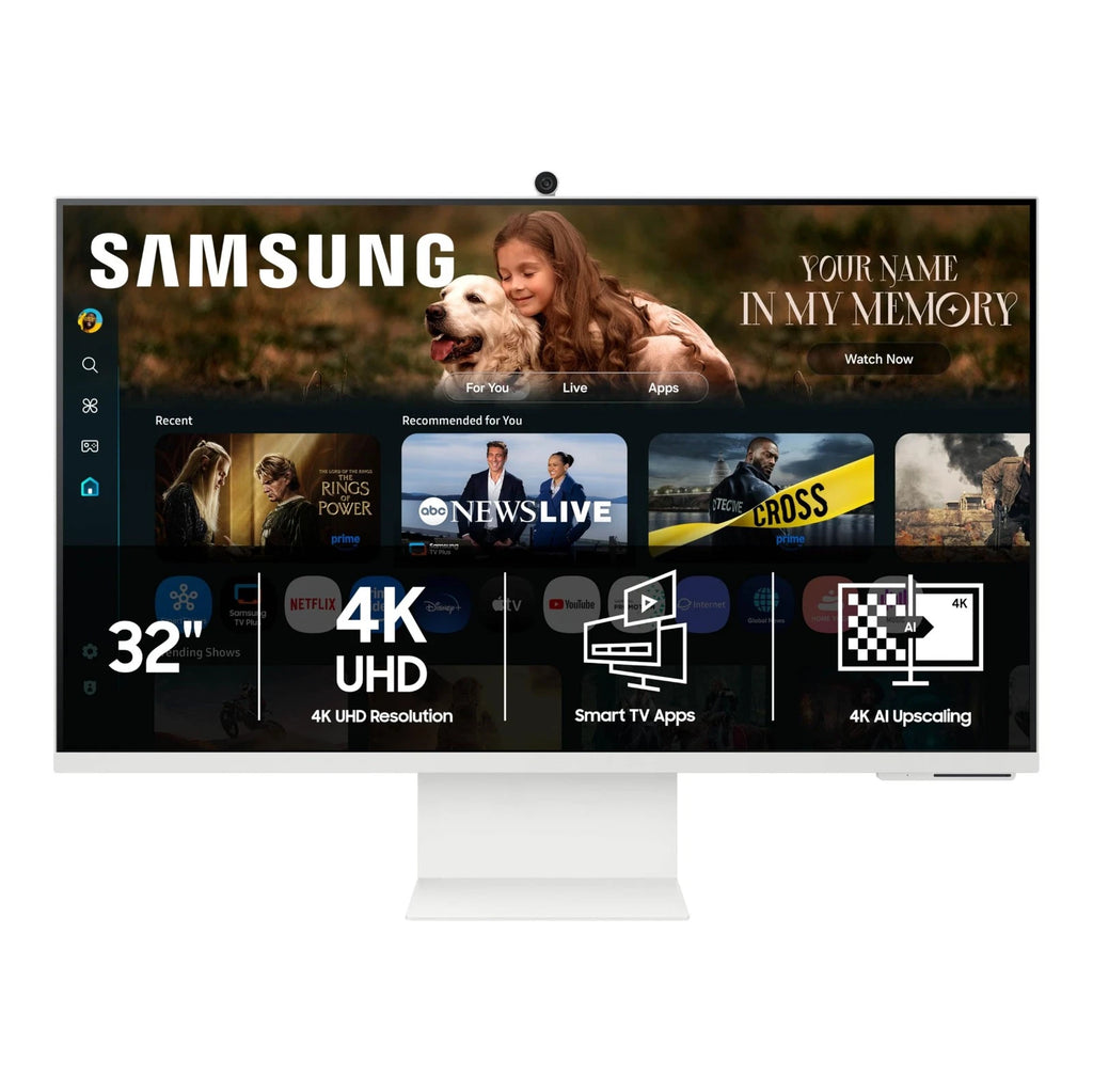 Samsung M8 LS32FM801UMXUE 32-inch 4K Smart Monitor - White
