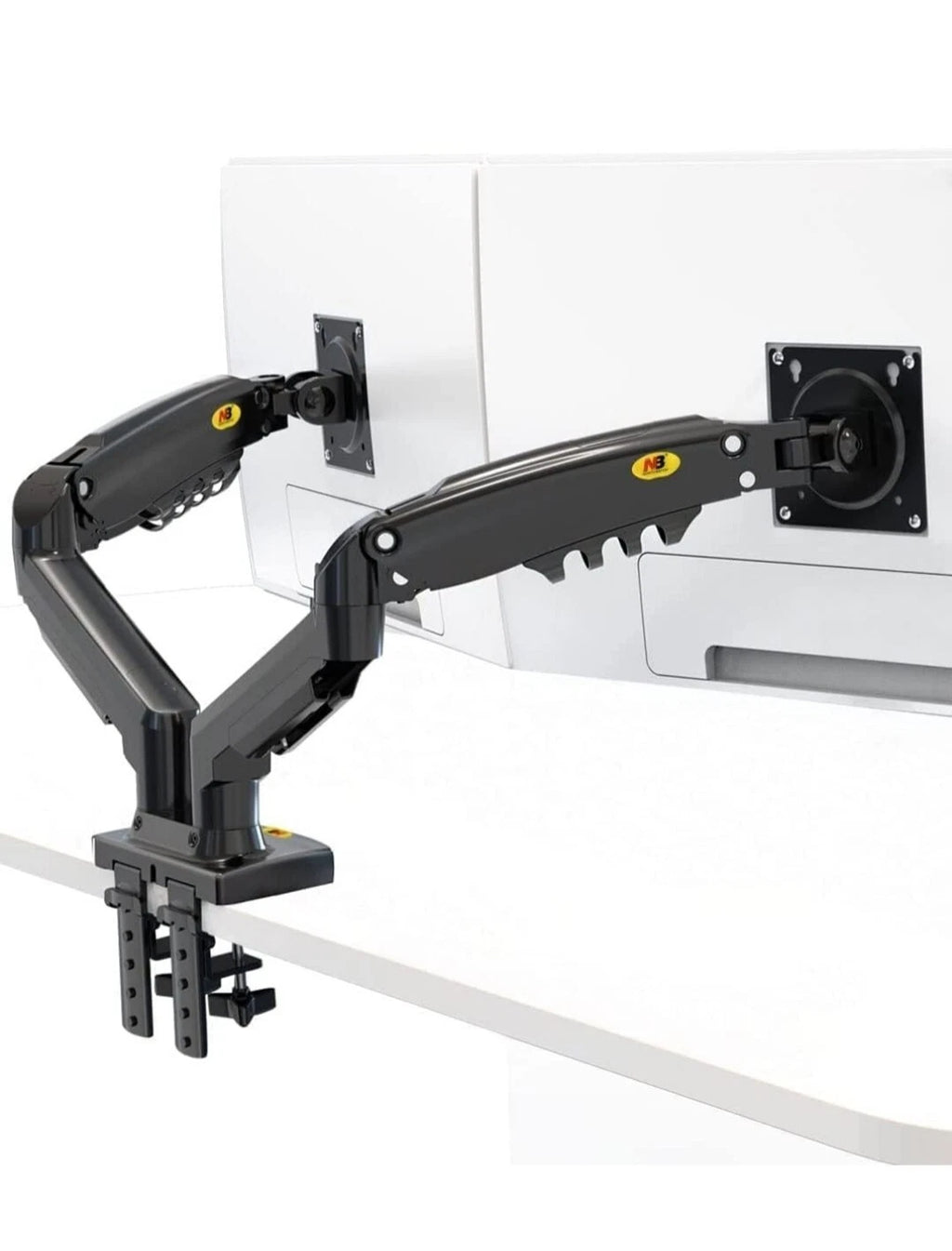 NB F160 Dual Monitor Arm for 17–27" Screens, 2–9kg per Arm