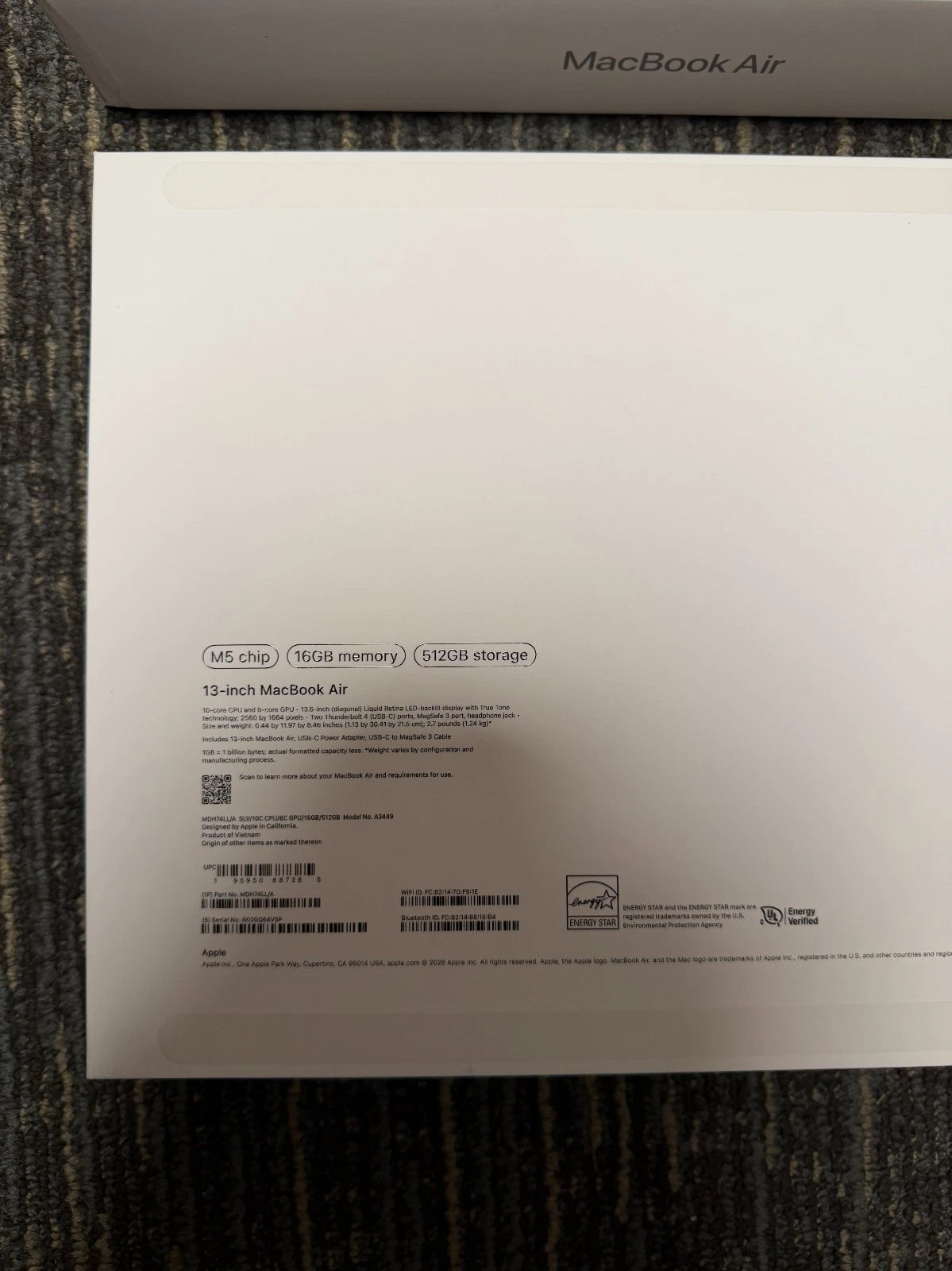 MacBook Air M5 13" (16GB/512GB)