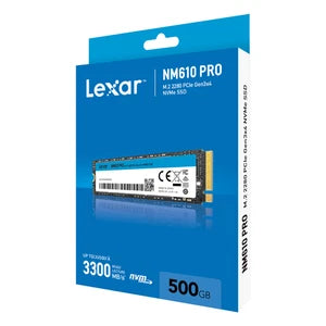 Lexar NM610PRO 500GB NVMe PCIe Gen3 M.2 2280 Internal SSD – LNM610P500G-RNNNG