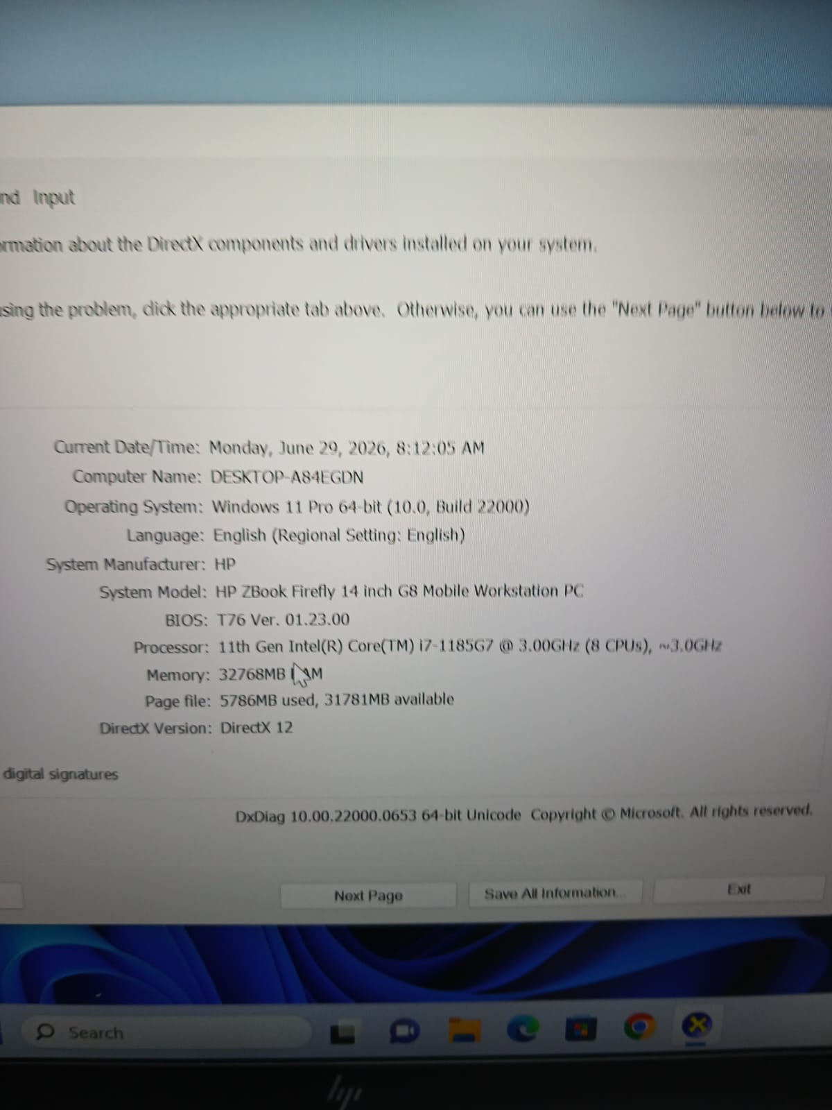 HP ZBook Firefly 11 G8 i7 16GB/512GB Touch 11th Gen 4GB Graphics